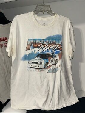 ALOHA Collection White 'Foreign Racing' Graphic Tee - Men's